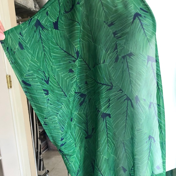 Restocked💥Emerald Green Printed Kimono Duster Coverup NEW - Picture 8 of 12